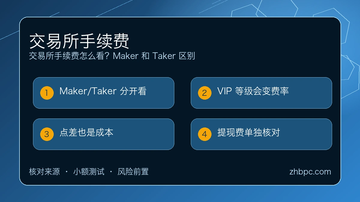 交易所手续费怎么看？Maker 和 Taker 区别 