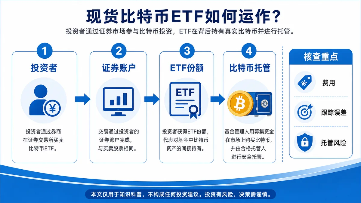 现货比特币ETF是什么？风险怎么看 