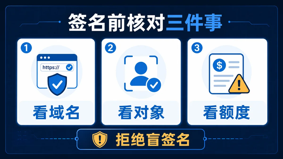 盲签名是什么？钱包签名前如何避险 