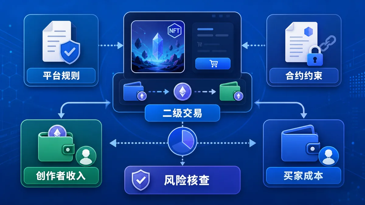 NFT版税怎么看？平台规则区别 