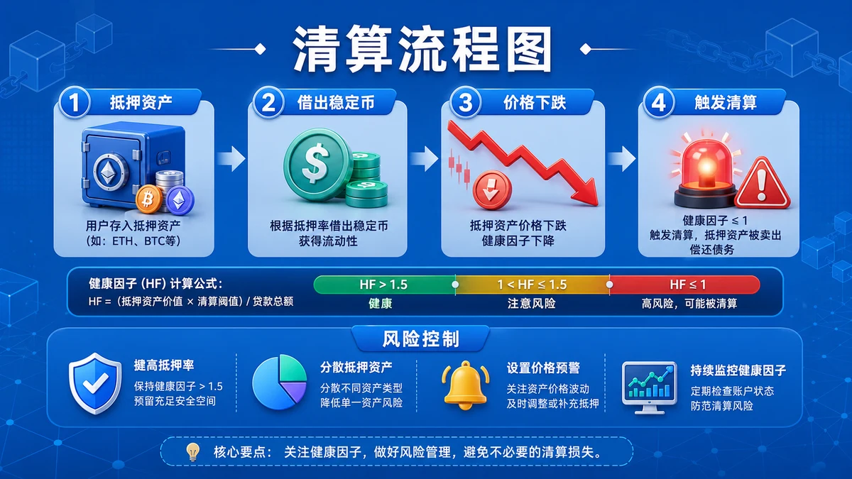 DeFi清算是什么？借贷风险 