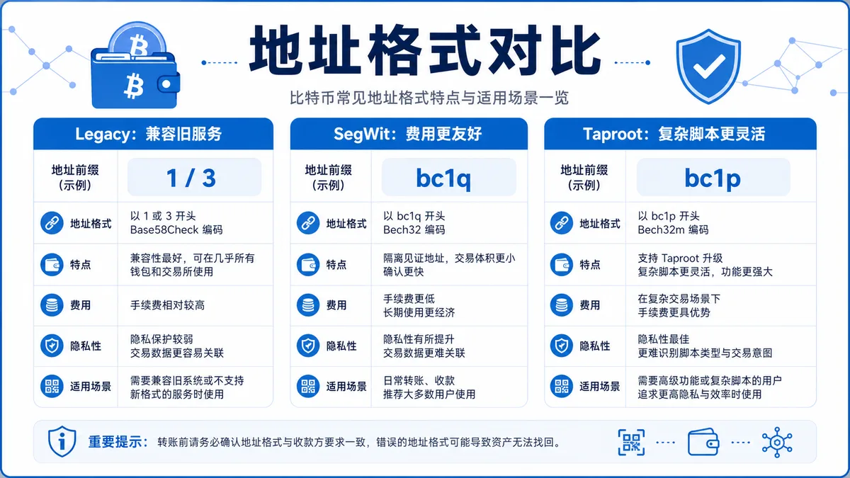 比特币地址类型是什么？ 