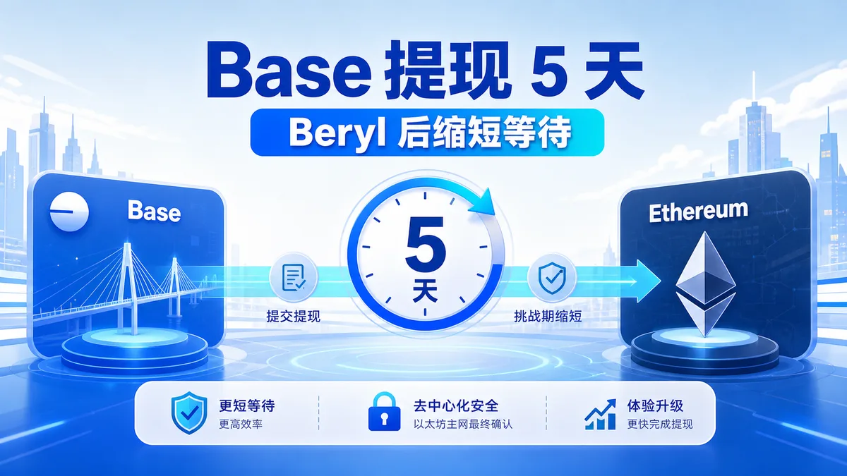 Base提现为何缩短到5天？